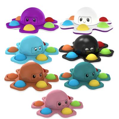 China New Portable/Eco-friendly Design Octopus Bubble Wiggler Toys Silicone Changing Sensory Push It Wiggle Spinners Toys For Kids for sale