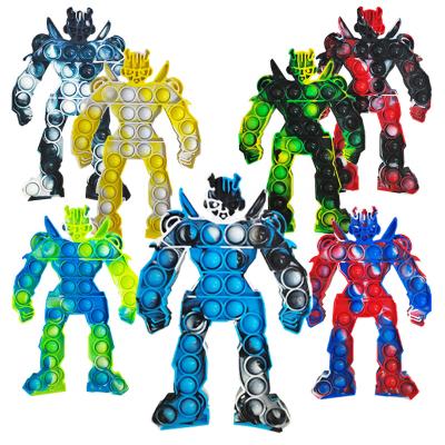 China Portable/Eco-friendly Amazon Hot Sale Anime Figure Robot Squeeze Toys Silicone Push It Wiggle Bubble Toys Children Anti-stress Educational Toys For Children for sale