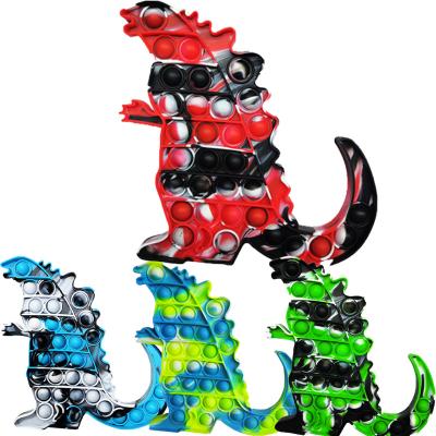 China Eco-Friendly Dinosaur Godzilla Shape Squeeze Toys Decompression Silicone Push Bubble Pops Kids Toys Other Toys and Hobbies for sale