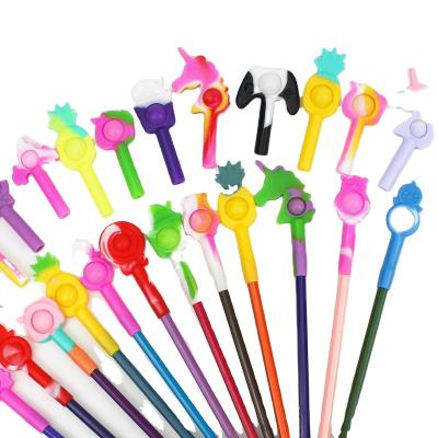 China Suitable for kids holiday surprise gifts new silicone push sound bubble stir sensory toy kids stir toys educational toys different styles have different sizes for sale