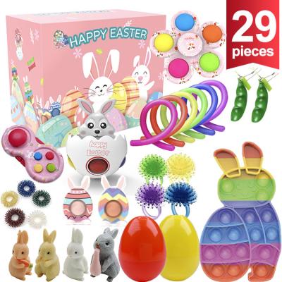 China Amazon Sales Sensory Toys Brain Practice /Stress Relief Easter Fingertip Decompression Busy Push Up Noise Busy Person Toy for sale