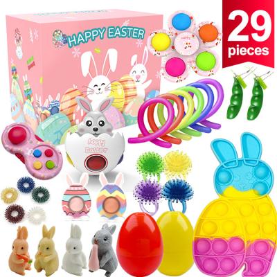 China Creative Brain Practice /Stress Relief Easter Kids Gift Fingertip Decompression Set Push Noise Adult Toy Set Sensory Restless Person Toys Pack for sale