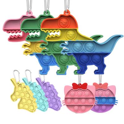 China Portable/Eco-friendly Waterproof Toys 2021 Kitty Silicone Pushing Noise Bubble Leading Dinosaurs and Kids Toys The Relaxing Toy Animal for Girls for sale