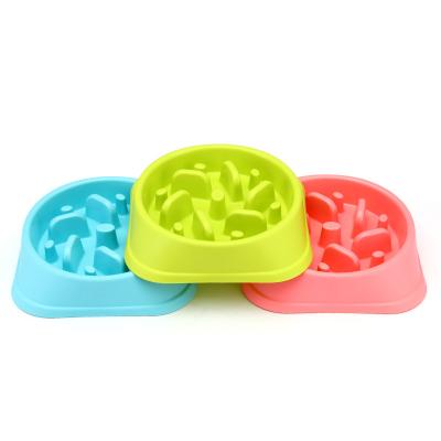 China Sustainable Portable Dog Food Feeding Bowls Puppy Cats Slow Eating Feeder Dish Bowl Prevent Obesity Dogs Bowl Accessories for sale