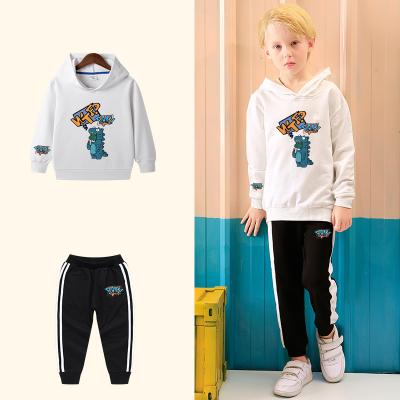 China Kids Boys Autumn Spring Logo Office Office Hoodies Custom Casual Crocodile Kids Cartoon Hoodies Unisex Set for sale