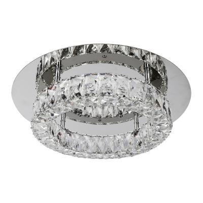 China Hot Sale Supply LED Crystal Chandelier Round Crystal Glam Chandelier From Surface Mounted Ceiling Lights Manufacturer for sale