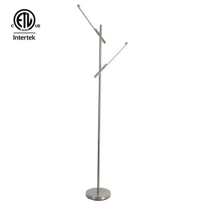 China Modern European Modern Glass LED Floor Light Floor Lamp 2AM Minimalist Metal LED Floor Lamp for sale