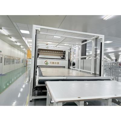 China Cold Extrusion Roll Flute Paper Thermal Film Sheet Hot Press Dry Solar Module Production Line Flat Tile Laminating Machine for sale