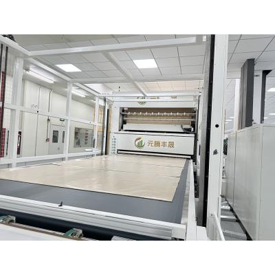 China Vollautomatische Rollenflötenpapier-Wärmefolie-Blatt-Hotpress-Trocknen-Solarmodul-Produktionslinie Flachfliesenlaminierungsmaschine zu verkaufen