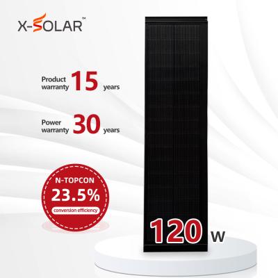 China Schwarze Solarkollektoren Flat BIPV Dachfliesen Doppelglas 120W Nachhaltiges Material zu verkaufen