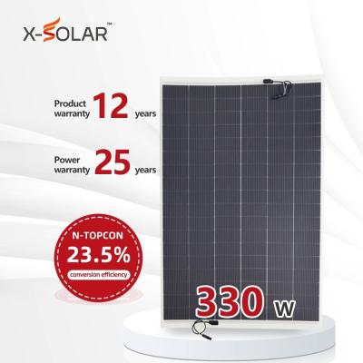 China Máx. Voltado del sistema DC 1000/1500V Panel solar IEC 330W HJT Célula solar ETFE Awning RV Módulo bificial transparente para RV en venta