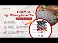 Curved Photovoltaic Solar Panel Tile Roof For Sustainable Building Solutions