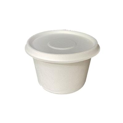 China 850ml Sugarcane Barrel Cuvette Bagasse Disposable Bowls Eco Friendly Biodegradable Microwavable Sugarcane Fiber Bamboo Bowl for sale