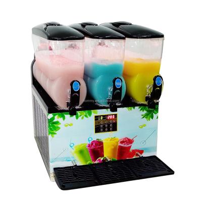 China Anti-corrosion steel 3 bowls stand slush beverage slushie machine slush freezer on sale for sale