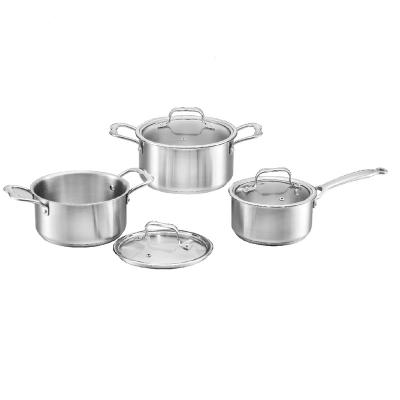 China Sustainable Manufacturer Wholesale Kitchen Ware Non Stick  Kitchen Utensils Stainless Steel Cookware Set for sale