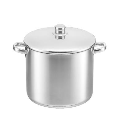 China Sustainable Custom Factory Direct Cheap Price Stainless Steel Stockpot Heavy Duty Cookware Stockpot for sale