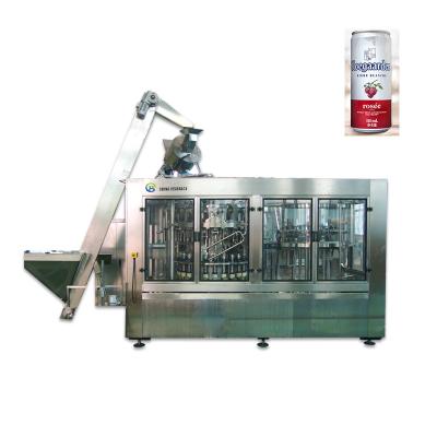 China Beverage Factory Price Milk Oil Juice Liquid Soda Water Bottling Machine Safe Automatic Canning Machine for sale