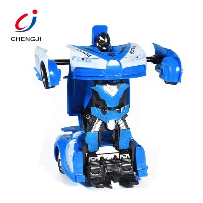 China 1:18 Battery Operated Automatic Remote Control Toys Toy Kids rc sports car electric deformation robot for sale