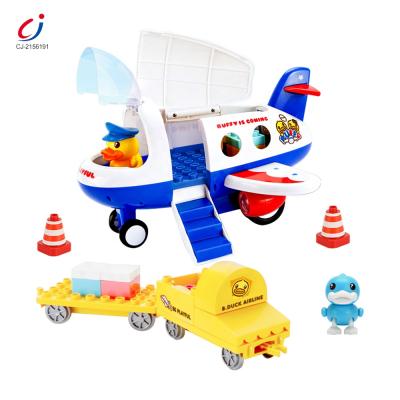 China Intelligent Toy Blocks Building Blocks Airport Aircraft Building Block Toys DIY Educational Toys For Children for sale