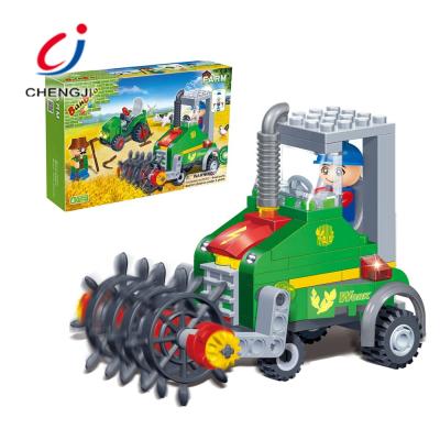 China Construction Toy Cheap kids plastic educational diy car creative building bricks toy blocks for sale