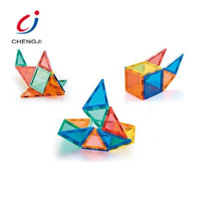 China 30 PCS Plastic Magnetic Building Toy Preschool Children Magnet Educational Building Toys for sale