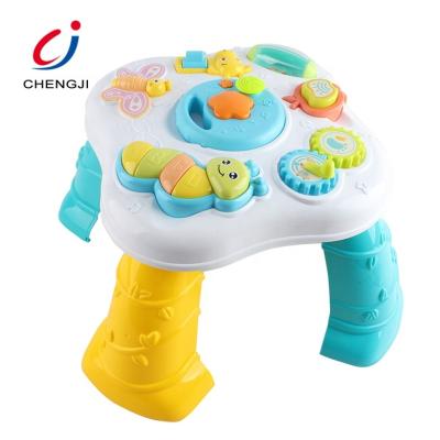 China Most Popular Baby Indoor Educational Toys Multifunctional Baby Musical Activity Games Learning Table Baby Toys CJ-1354028 for sale