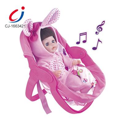 China Cartoon Toy Hot Sale 14 Inch Real Looking Vinyl Baby Dolls, Reborn Silicone Baby Dolls With Accessories With IC for sale