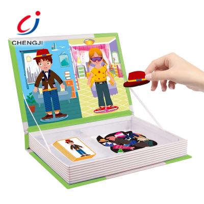 China Cartoon Toy 50% Discount Educational Children's DIY Magnetic Puzzle Book for sale