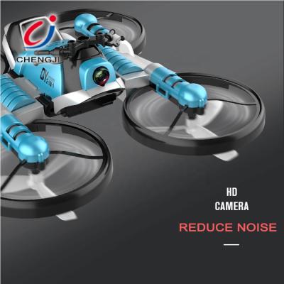 China High Quality Mode 50% Reset Headless Deformation Motorcycle Toy , ABS Gesture Control 2 In 1 Drone for sale