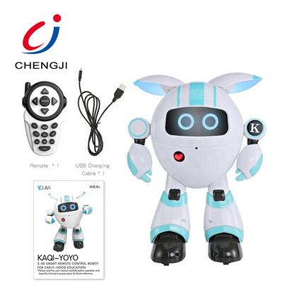 China Sound Light Toy Best Kids Battery Powered Gift Smart Electric Rc Talking Toy Plastic Cute Robots for sale