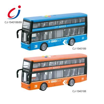 China Friction Toy High Quality Vehicle 1 16 Scale Model Toy Bus, Large Plastic Model Bus With Car Light And Music for sale