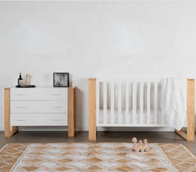 China Eco-friendly Materials Baby Furniture Set Baby Crib Set Baby Drawer Chest for sale