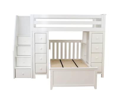 China Eco-friendly Bedroom Furniture Kids Promotion Materials Bunk Bed Kids Solid Wood Bunk Bed For Kids for sale