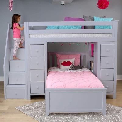 China Eco-friendly Materials Promotion Best Selling Cheap Wooden Kids Bunk Bed for sale