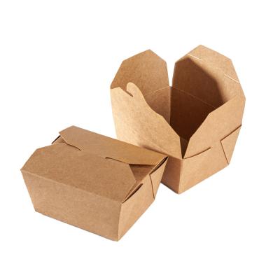 China Biodegradable Wholesale Custom Logo Printing Disposable Hamburger Box Packing Paper Takeout Boxes for sale