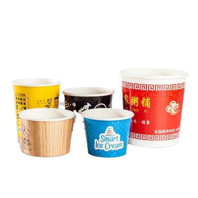 China Spoon 5oz 12oz Ice Cream Handsome Prince Voucher Eco-Friendly Single Wall Paper Cups Disposable Custom Snack Shop for sale