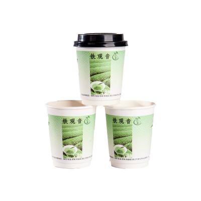 China Biodegradable Biodegradable 6oz Cup Paper Cup 2.5 oz 12oz Biodegradable Hot Drink Paper Cup With Lid for sale