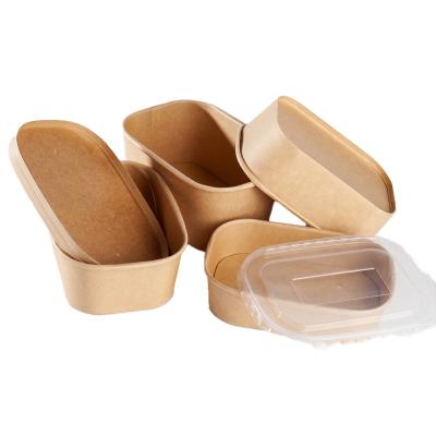 China Sales Fast Food Restaurant Size Disposable Custom Logo Waterproof Hot Take Out Lunch Square Bowls With Lid for sale