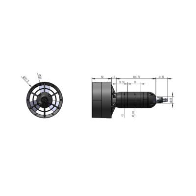 China M241206 unisex 24V 5.5KG thrust underwater thruster for boat for sale