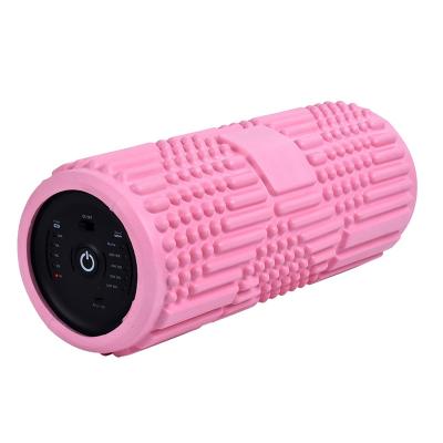 China Factory Price Comfortable Rechargeable Vibrating 4 Speed ​​Electric Massage Intensity Foam Roller for sale