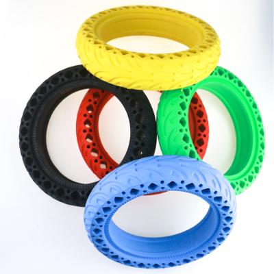 China Shock Absorption For Xiaomi M365 Scooter 8.5inch Wheel Colorful Solid Tire With Honey Comb Tires Shock Absorber for sale