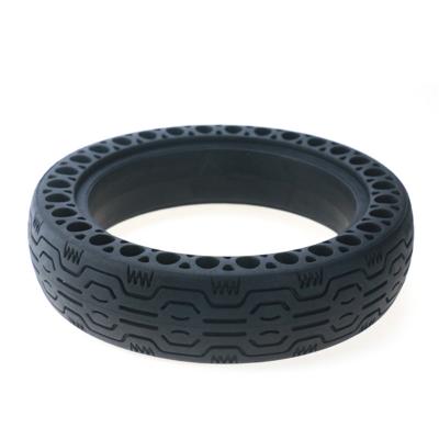 China Shock Absorption For Xiaomi M365 Scooter 8.5inch Solid Black Wheel Tire With Small Honey Comb Tires Shock Absorber for sale