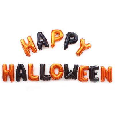 China High Quality Halloween Decoration Aluminum Foil Balloon Halloween Letter Aluminum Foil Balloon Set Happy Wall Atmosphere Decoration for sale