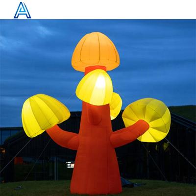 China Advertising& toy led explosion light luminous tree for park stage outdoor market promotion advertising decoration inflatable flower factory model for sale