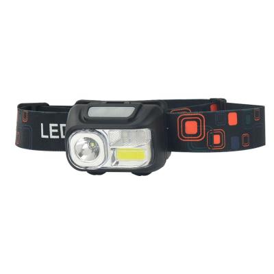 China Emergency camping nightriding Coba XPE SMD led COB usb lithium battery rechargeable ABS sensor built-in headlight for sale