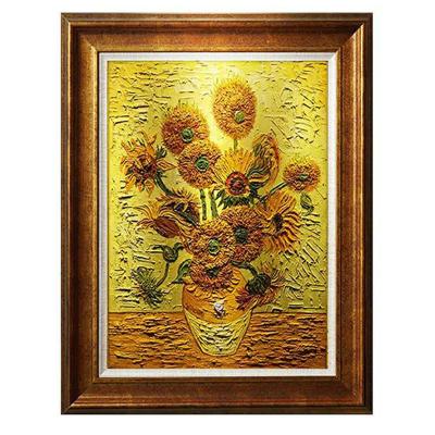 China Modern Sunflowers - Vincent van Gogh Handmade Oil Painting Reproduction Canvas Painting for sale