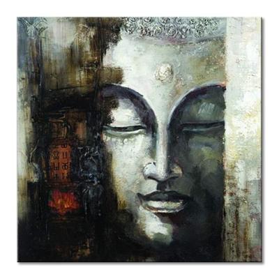 China Traditional Hand Oil Painting Buddha Wall Art Canvas Buddha Painting for sale