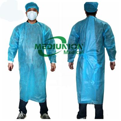 China China Hubei Disposable Isolation Gown Disposable Medical Disposable Blue Isolation Gown Visitor Gown With Cheap Price for sale