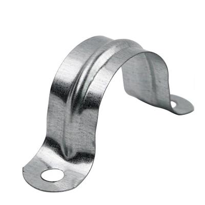 China Stainless Steel OEM Iron Ohm Clip Spot PVC PPR Galvanized Water Pipe Clamp for sale