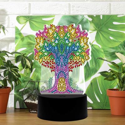 China Night Light Cross Stitch Embroidery Mosaic Led Diy Diamond Painting Kit Classic High Quality Lamp for sale